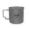 Kuvik Titanium Pot with Lid 650ml (22 oz) - Ultralight and Compact Pot