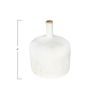Small Cream Stoneware Vase with Reactive Glaze Finish (Each one Will Vary)