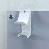3D Cabin Console Bracket Mount Holder Compatible With PS5 Controller & Headphone Digital Or Disc DualSense White Left