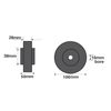AB Tools Boat/Jetski/Dinghy Trailer Single Roller Rubber 16mm Bore 2 Pack