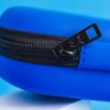 Triple Bristle™ Toothbrush Travel Case | Portable, Breathable & Hard Protection for Traveling, Camping, Office or Purse | Mesh Pocket for Accessories | Two Colors Blue and Pink (Blue)