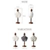 Accessory Torso Small Classical Elegant Tabletop Jewelry Stand Ivory