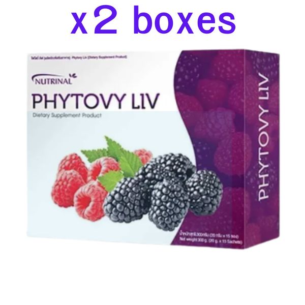 Detox Fiber Dietary Supplement Natural Healthy Phytovy Liv  Extract Excretion x2