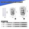 Mini Soccer Shin Guards, 2 Pairs - Extra Small, Fixed Straps, Calf Protection
