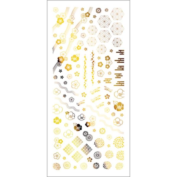 TSUMEKIRA Foil Japanese Pattern Gold Nail Sticker