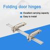 Folding Door Hinges Lateral Opening Door Hinge Heavy Duty Door Hinges Silver