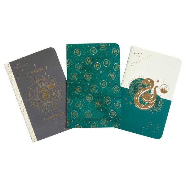 Harry Potter: Slytherin Constellation Sewn Pocket Notebook Collection (Set of 3) (Harry Potter: Constellation)