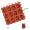 BFJ Easter Egg Silicone Moulds 2pcs Egg Easter Chocolate Moulds 12 Style Egg Candy Molds Non-Stick