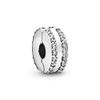 PANDORA Charm Clip Stopper "Double Lines" 798422C01