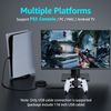 IWGAME Back Paddles with Microphone for PS-5 Controller, Plug and Play with 4 Back Programable Buttons, Support Turbo/Remap/Key Swap Features, Compatible with PS-5 Console