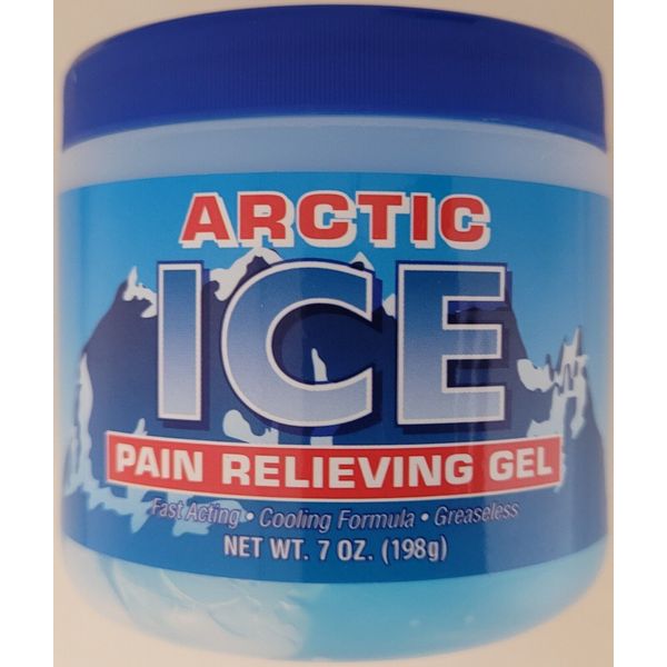 Arctic Ice Analgesic Gel 1.25% Menthol Muscle Rub Pain Relief 7 oz/Jar