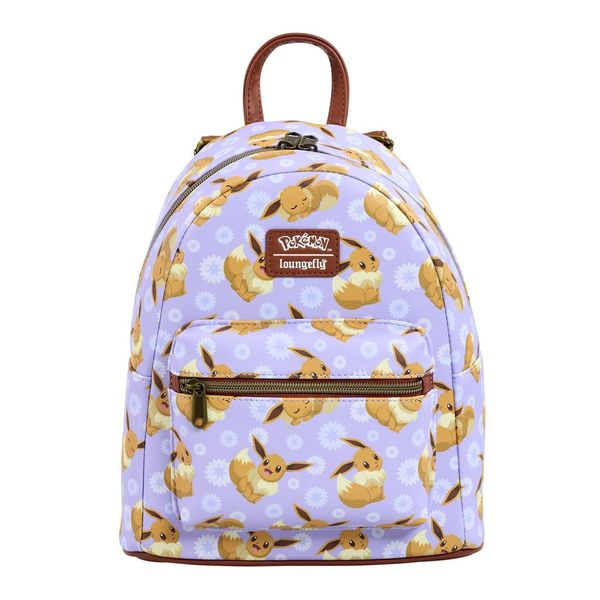 Loungefly Backpacks Pokemon Eevee All Over Print Mini Backpack