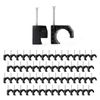 iCrimp Half Clamps J-Hook with Nails, 1/2 Inch, 60 Pack, Universal Pipe Support for Versatile Installation