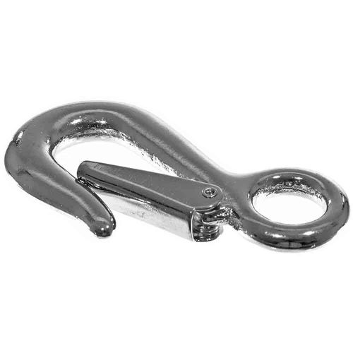 Rope & Cord Spring-Loaded Rigid Eye Safety Hook – Utility, Repairs, and Crafting – 5/8 Inch (1 Pack)