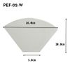 Hario Pegasus Flat Bottom Filters, Size 02, White, 100ct