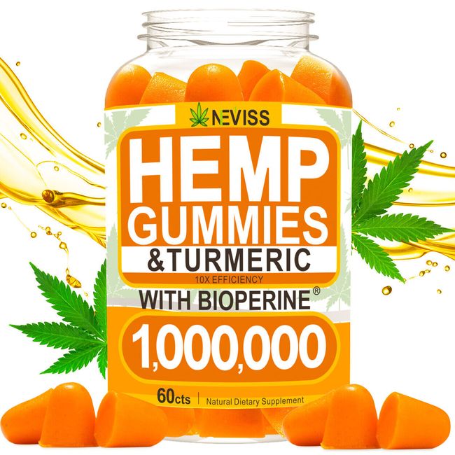 Turmeric & Bioperine 1,000,000, 100% Natural Organic Gummies