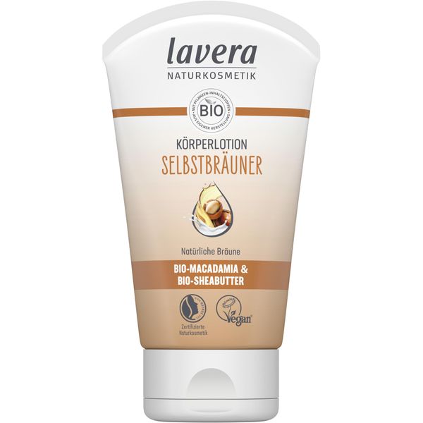 lavera Selbstbräunungslotion Körper - Selbstbräuner - natürliche Bräune - feuchtigkeitsspendend - vegan - Naturkosmetik - 125 ml