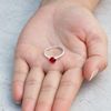 Philip Jones July (Ruby) Adjustable Birthstone Ring Created with Zircondia® Crystals