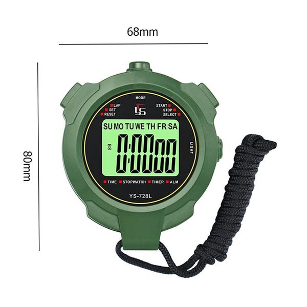 Digital Timer Home Kitchen Clock for Gym Stopwatch Fitness Wall Clock Mount Countdown Remote Interval, [01] Type B Green