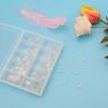 KINBOM 500pcs Clear Nail Tips Short Acrylic Fake Nails with Case Square Half Cover French Fake False Nails for Nail DIY Decoration at Home and Salon