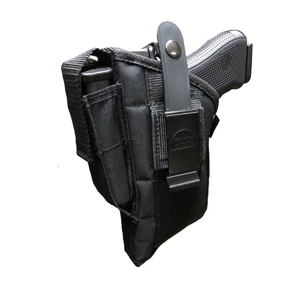 Nylon Side Holster Fits Taurus 24/7, PT-58, PT-92c, PT-911, PT-938 with Laser or Tactical Light