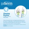 Dr. Brown’s Bottle Brush, Blue, 4 Count (Pack of 1)