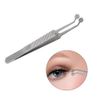 Meibomian Gland Expressor Forceps, Eyelid Gland Blockage Unblocking Physiotherapy Tools, Stainless Steel Eyelid Massage Tweezers-Round Tip for Men Women(Silver)