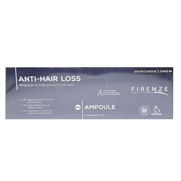 Firenze Professional Anti-Hair Loss Ampoule Treatment for hair loss prevention 12 ct