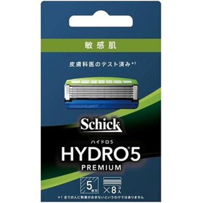 Chic Japan Co., Ltd. Hydro 5 Premium Replacement Blades for Sensitive Skin with Skin Guard, 5 Blades, 8 Pieces [Drug Pure Rakuten Market Store] [RCP ]