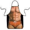 VIPbuy Set of 2 Pcs Novelty Aprons with 3D Muscle Man & Bikini Woman Funny Kitchen Aprons Waterproof Sexy Pinny Apron Adjustable Cooking Aprons for Couples BBQ Gifts