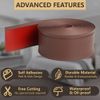 Vinyl Wall Base Baseboard Molding Trim 4"x 40FT Flexible Self Adhesive Brown