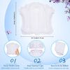 Jetec 2 Pieces Inflatable Bath Pillow for Tub Pillows Neck Support Spa Pillow Bathtub Soft Bath Cushion for Women Bathroom Supplies,Large and Small Size (White)