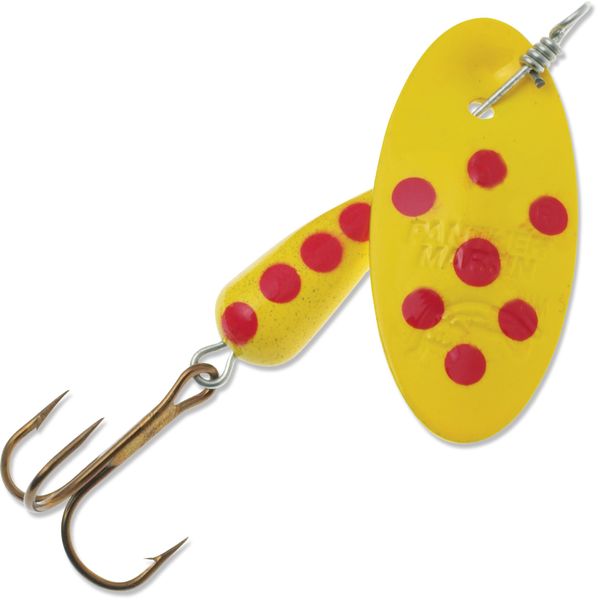 Panther Martin Spinning Lure, Spotted Yellow, 3/8 oz