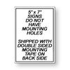 Warning Sign Protected By Attack Dogs Do Not Enter security METAL pitbull SBD029