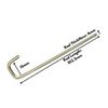 1 x Universal Exhaust Hanger Bracket Mount 90º J Hook 9" X 5/16"