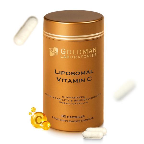 LIPOSOMAL Vitamin C Capsules - High Strength Vitamin C Supplements Encapsulated for Maximum Bioavailability | Immune System Vitamins | Liposomal VIT C | 60 Vegetarian Capsules | Goldman Laboratories
