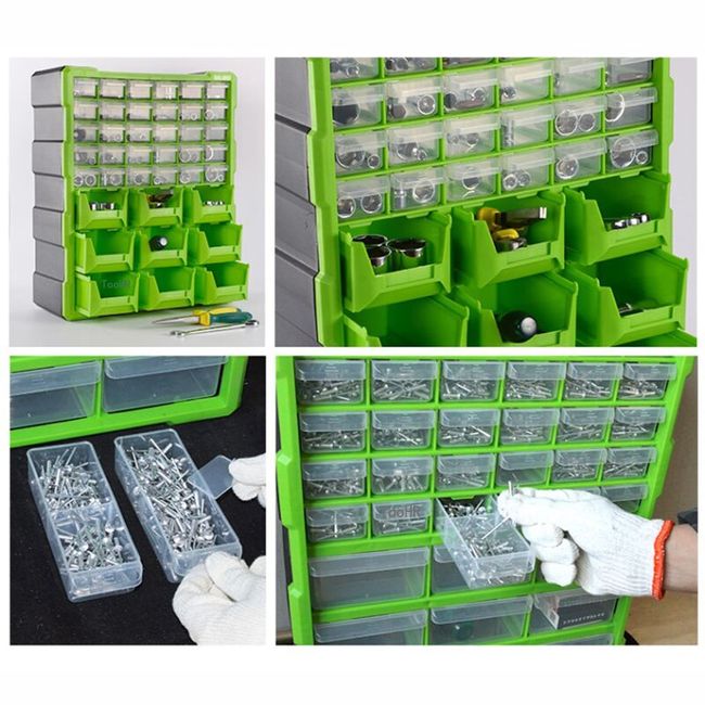 Plastic Multi-Grid Drawer Organizer Storage Box Tool Case - China
