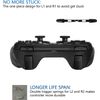 Diswoe Controller for PS-3, Wireless Bluetooth Controller Gamepad Joystick, Double Vibrating Controller for Play_station 3 with Charger Cable Cord Thump Grips