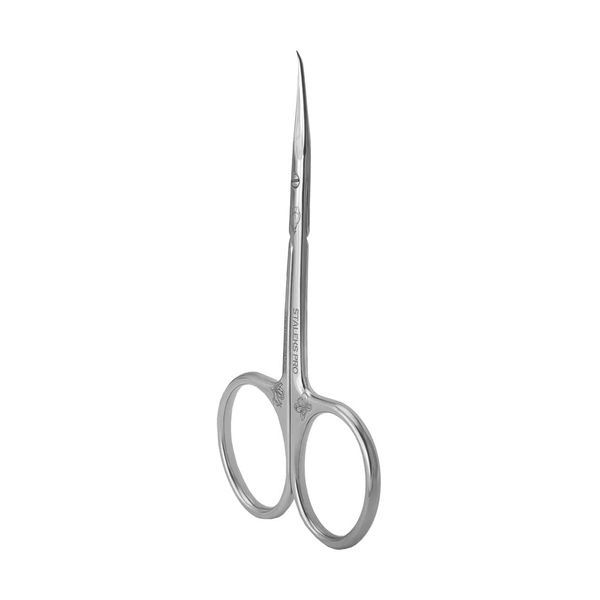 Exclusive 21 Professional Cuticle Scissors with Curved Tip TYPE 2 (Design: Fior di Magnolia)