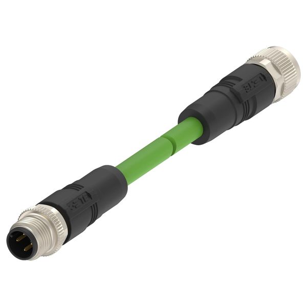Sensor Cord, 4P M12 Plug to Receptacle, 1M, Sensor Actuator Cable Assemblies, TAD14541111-002
