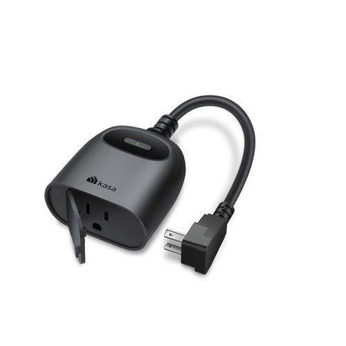 Kasa Outdoor Smart Plug, Smart Home Wi-Fi Outlet Timer, Max Load 15A/1875W, IP64 Weather Resistance, Compatible with Alexa, Google Home & SmartThings, No Hub Required, ETL Certified(KP401)