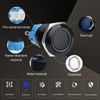 STARELO 5pcs 19mm Latching led Push Button Switch Black Shell, IP65 Waterproof Push Button Switch,1NO 1 NC with Wire Socket Plug,Self-Locking with LED(Blue).