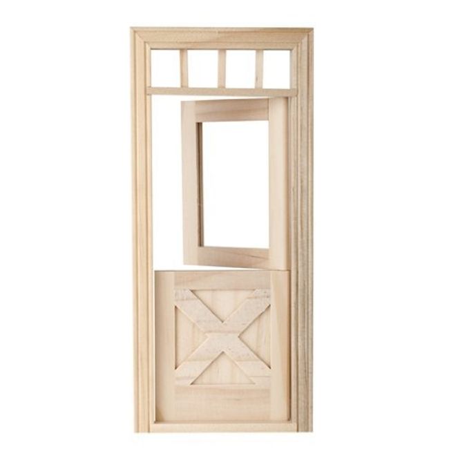 Houseworks, Ltd. Dollhouse Miniature Crossbuck Dutch Door