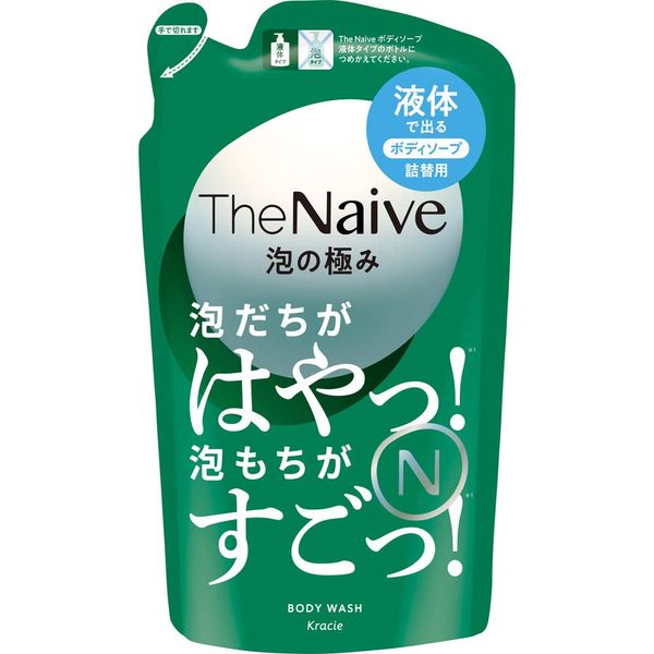 The Naive Body Soap, Liquid Type, Refill, 12.2 fl oz (360 ml), Set of 8