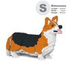 JEKCA Welsh Corgi 02S-M02 | Plastic Building Blocks | Age 14+