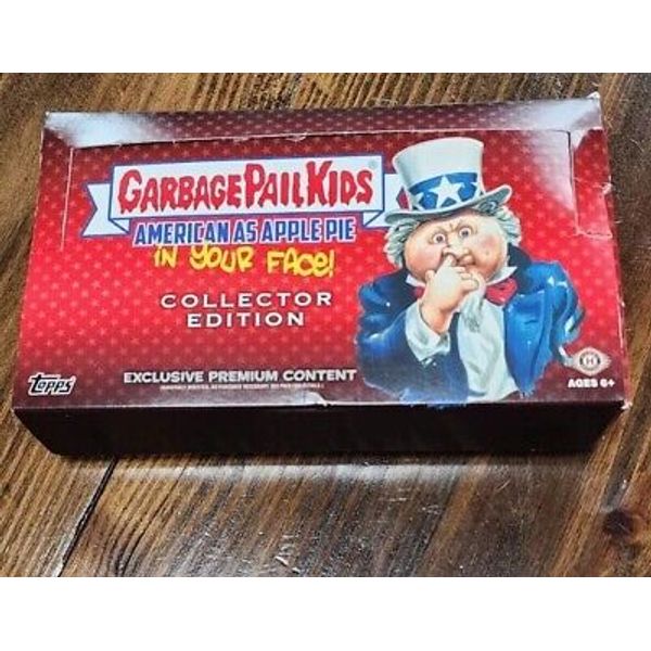 GARBAGE PAIL KIDS AMERICAN AS APPLE PIE EMPTY HOBBY COLLECTORS BOX, EMPTY PACKS