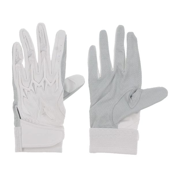 Mizuno Pro 1EJEH200 miz20ss Baseball Batting Gloves, Genuine Leather, Student Compatible, Silicone Power Arc LI, High School Baseball Rule Compliant Model