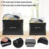 2000℉ Fire Proof money Bag Big Document Pouch Waterproof Safe Cash Lock Storage