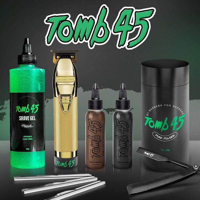 Tomb45 No Drip Beard & Line-Up Color Enhancement Brown/Black