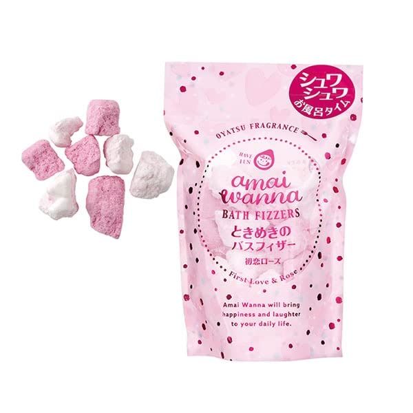 Amaiwana Sweets Party Bath Fizzer, First Love Rose, 5.0 oz (145 g), Bath Salts